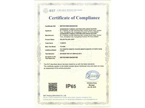 IP65 for SOLAR PILLAR LIGHT